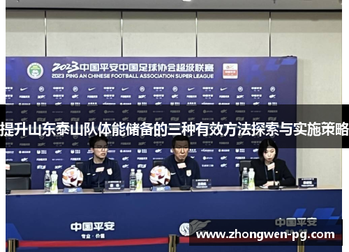 提升山东泰山队体能储备的三种有效方法探索与实施策略